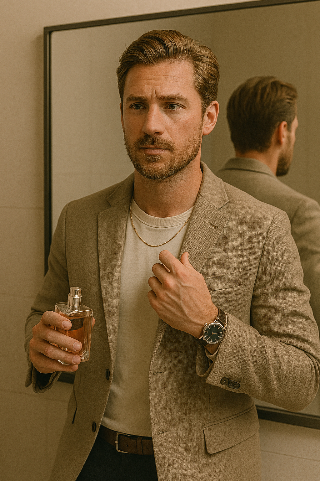 Man grooming with Menify app